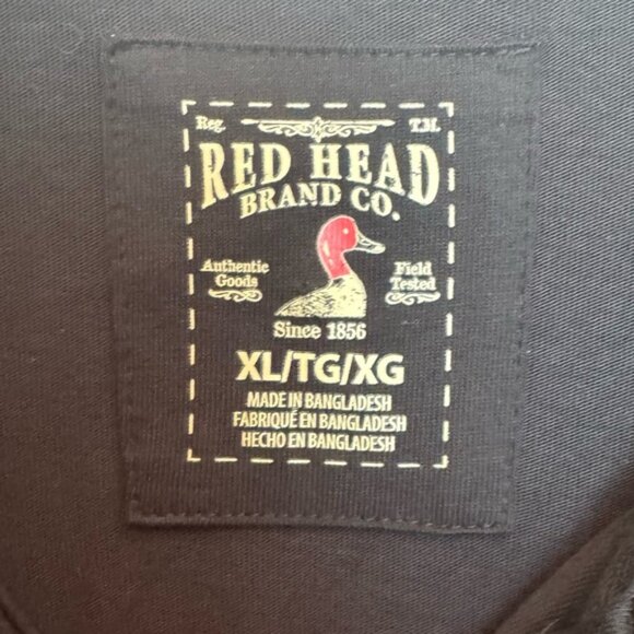 RedHead NEW Spill Resistant Henley Pocket Short Sleeve Shirt Oversize Buttons XL - Picture 7 of 14